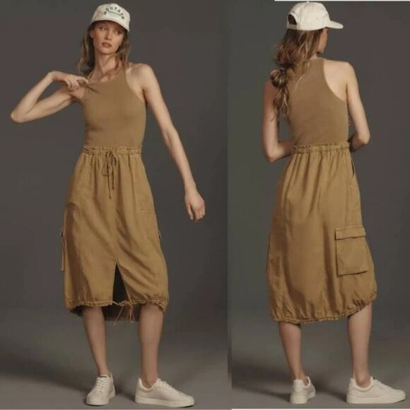 DAILY PRACTICE by ANTHROPOLOGIE Be Bold Racerback Twofer Dress - Size XL - Picture 3 of 5